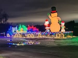 Frosty Christmas Display