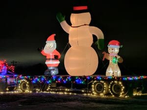 Frosty the Snowman Lights Display